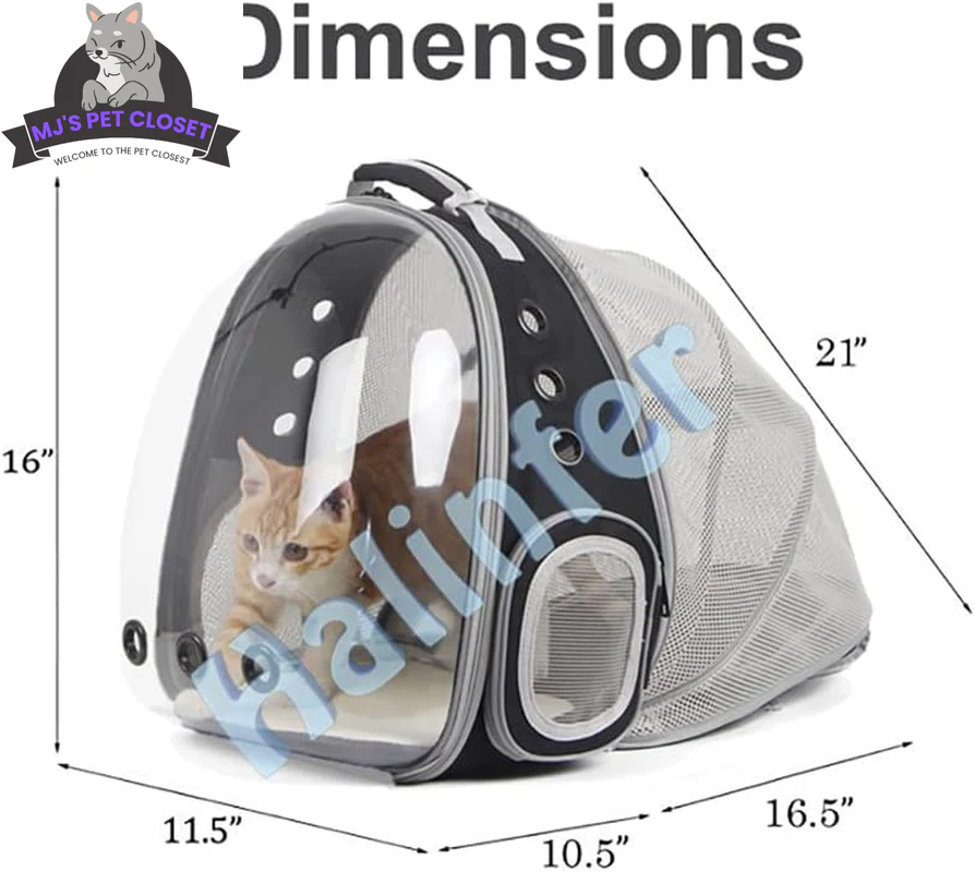 ๐โจ Cat Bubble Backpack with Fan - Perfect for Your Furry Astronaut! ๐พ๐ฑ Fits Cats & Small Puppies up to 12 lbs! ๐๐ - Image 2