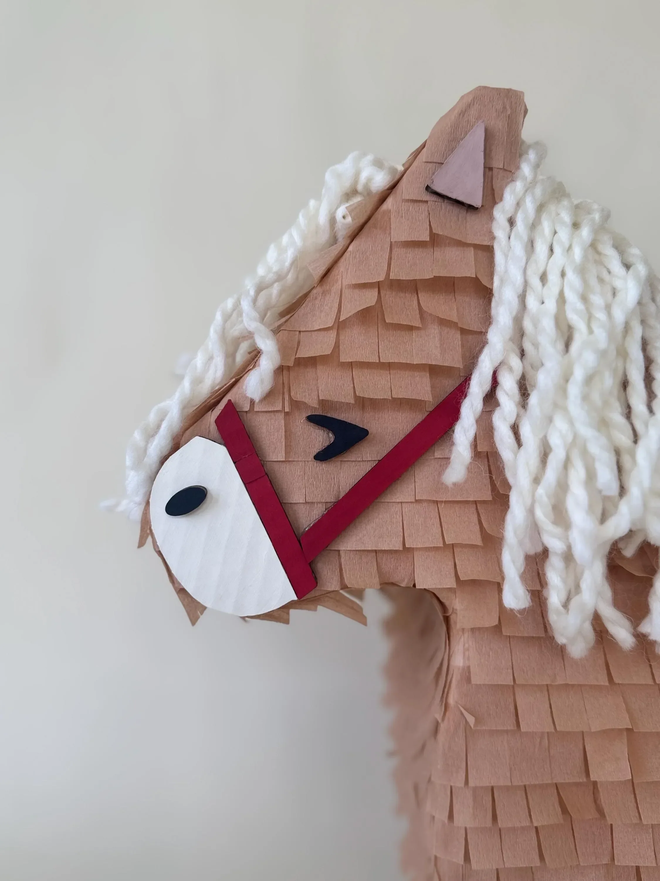 🐴 Birthday Horse Piñata – Handmade 22” Party Decoration with String Mane & Candy Holder - Image 3