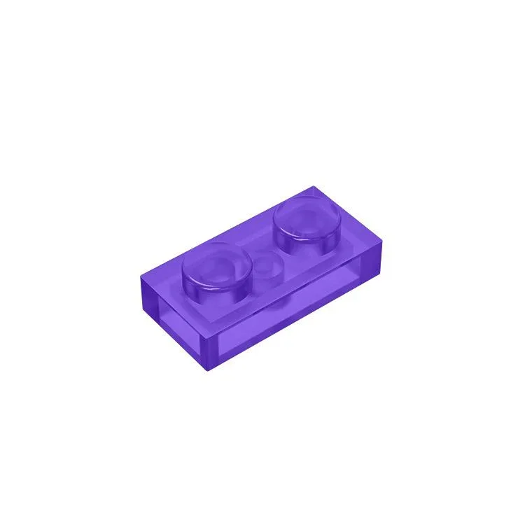 1x2 Transparent Plate Brick 3023 - Quantity of 50 – Choose Color – LEGO® Compatible Bulk Lot - Image 6