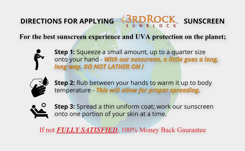 3rd Rock Sunblock® Sunscreen Lotion - Unscented - Zinc Oxide SPF 35 - Image 5