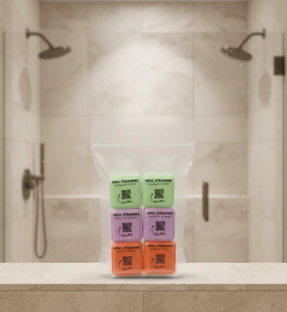Aromatherapy Shower Steamers - XL Size Lasts 2-3 Showers | Soul Balm Sisters