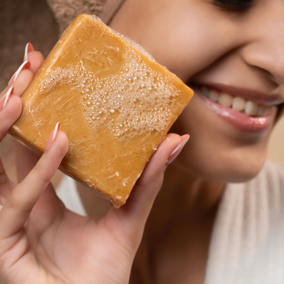 Ayurvedic Soap Box: Neem Soap , Turmeric Soap, & Charcoal Soap Trio - Image 9