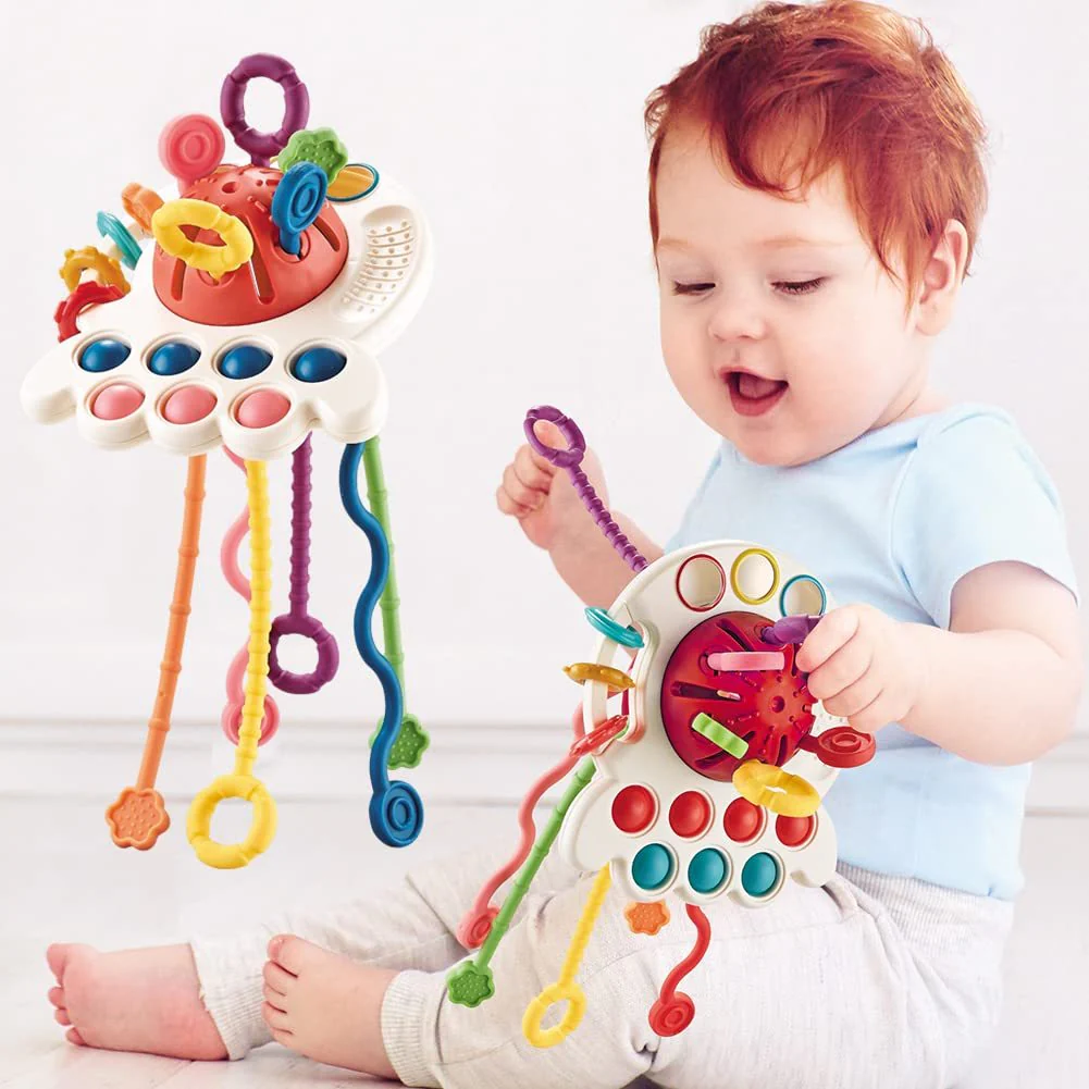Baby's Funny Finger Puff Toy Can Be Pressed