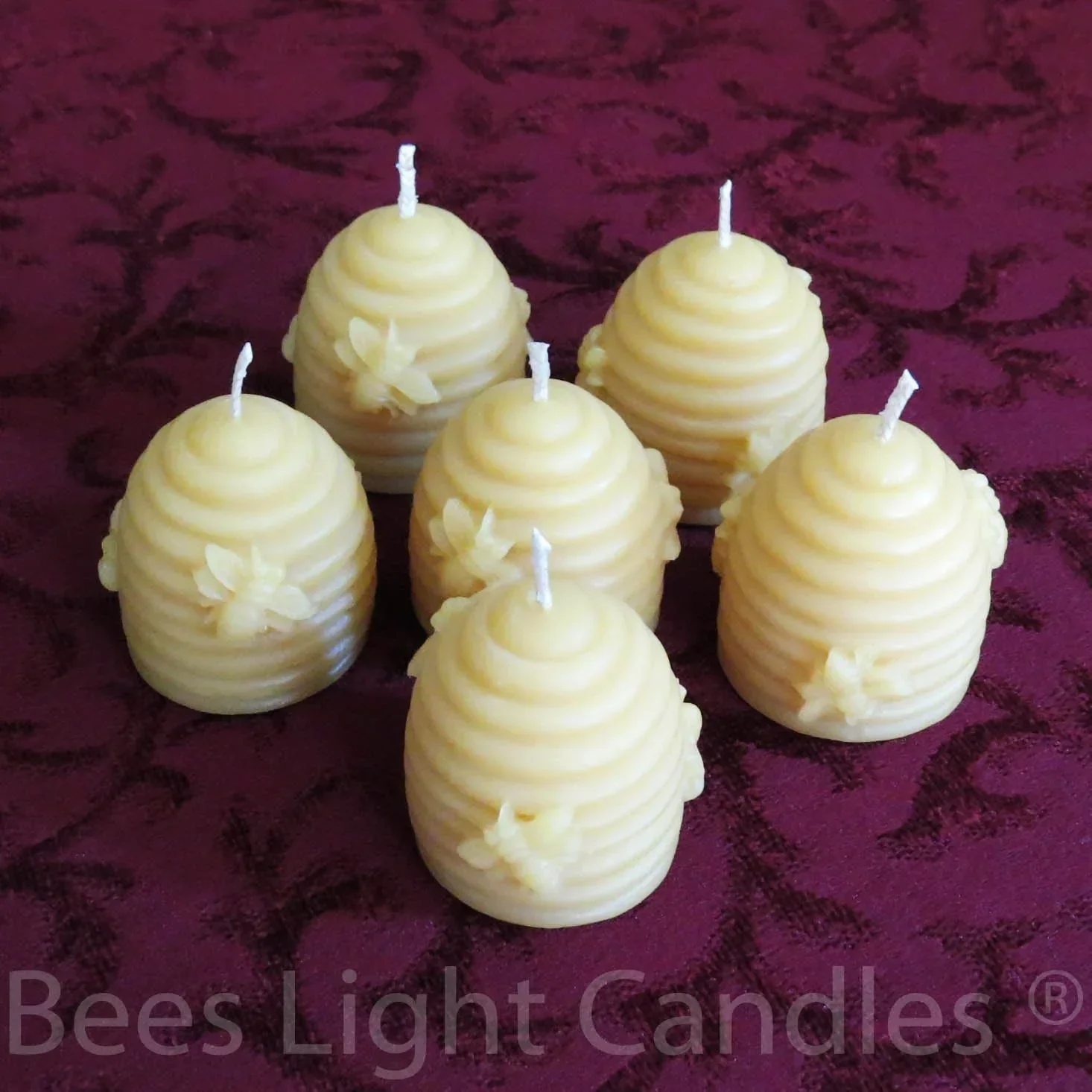Beehive Skep Votive Beeswax Candle