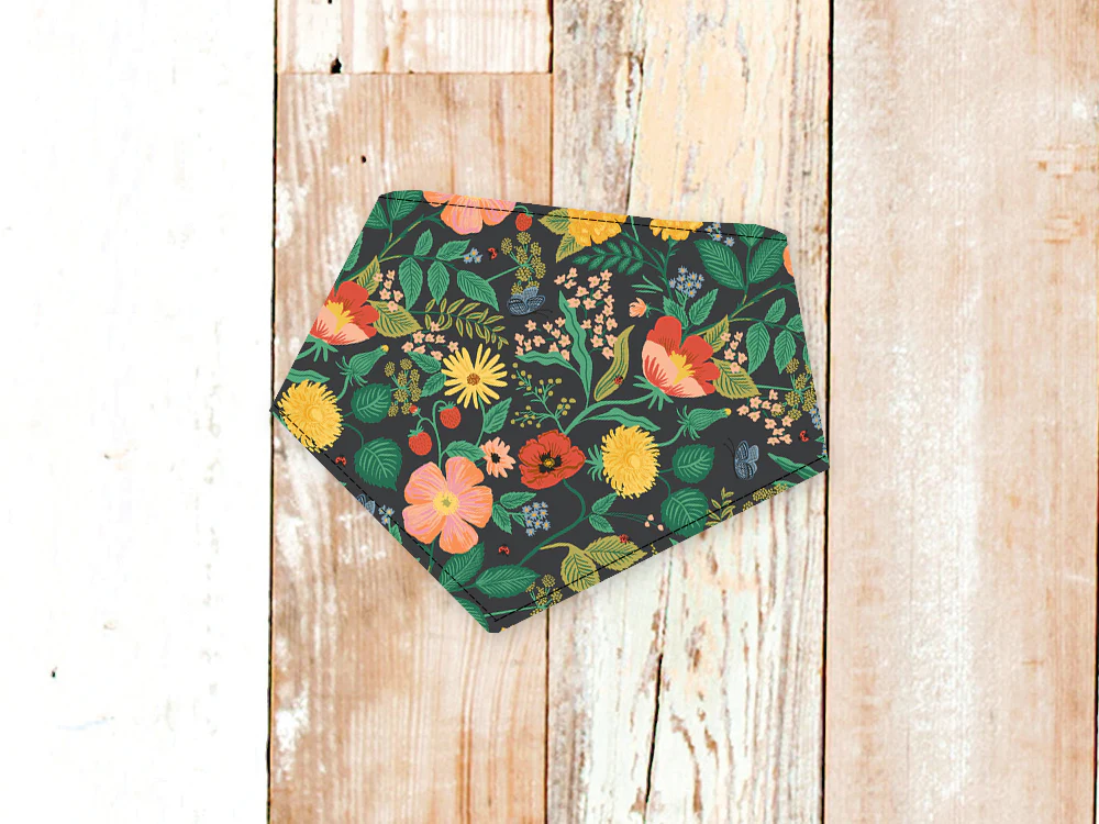 "Black Poppy" Dog Bandana