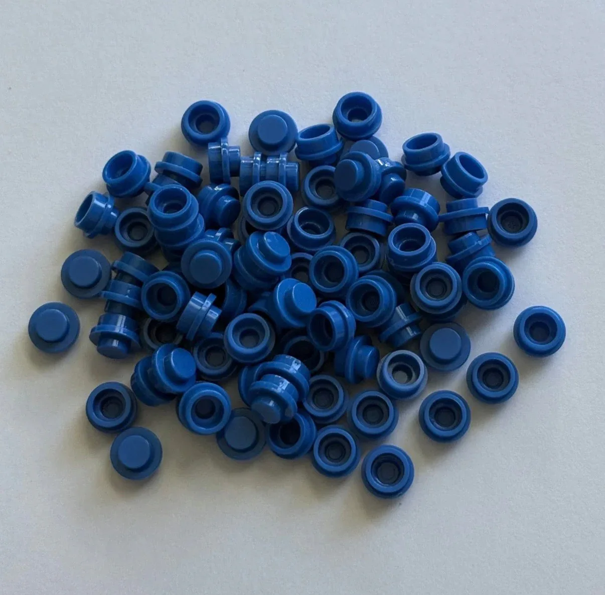 Blue 4073 1x1 Round Plate Brick – Choose Quantity – LEGO® Compatible Bulk Lot - Image 2