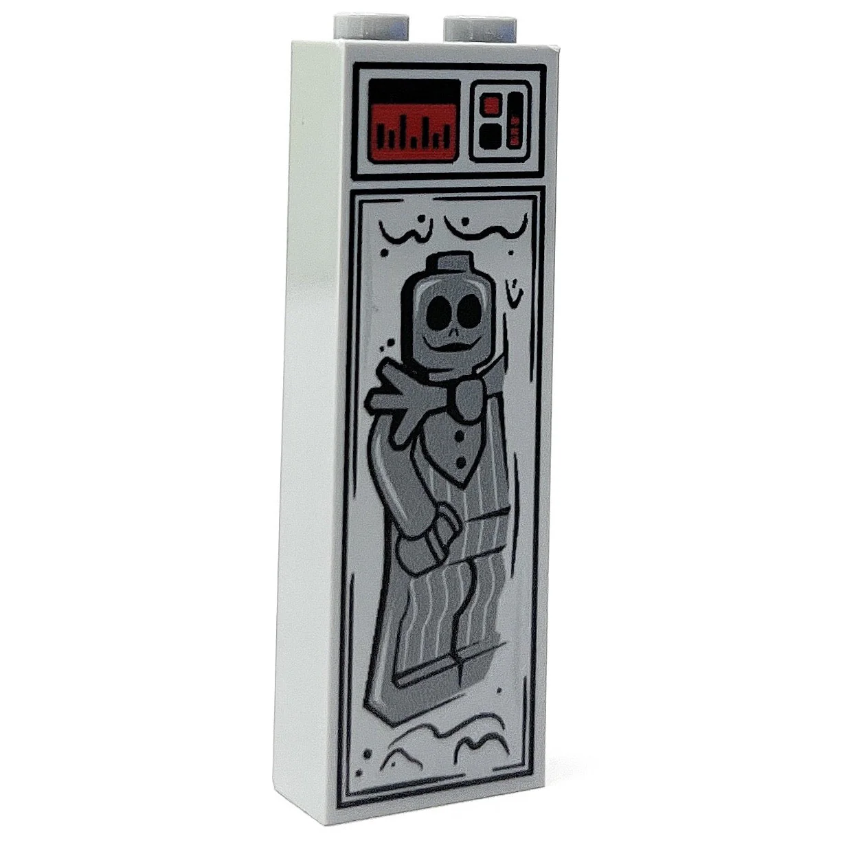 Bone Daddy (Halloween) in Carbonite (1x2x5 Brick) made using LEGO parts - B3 Customs