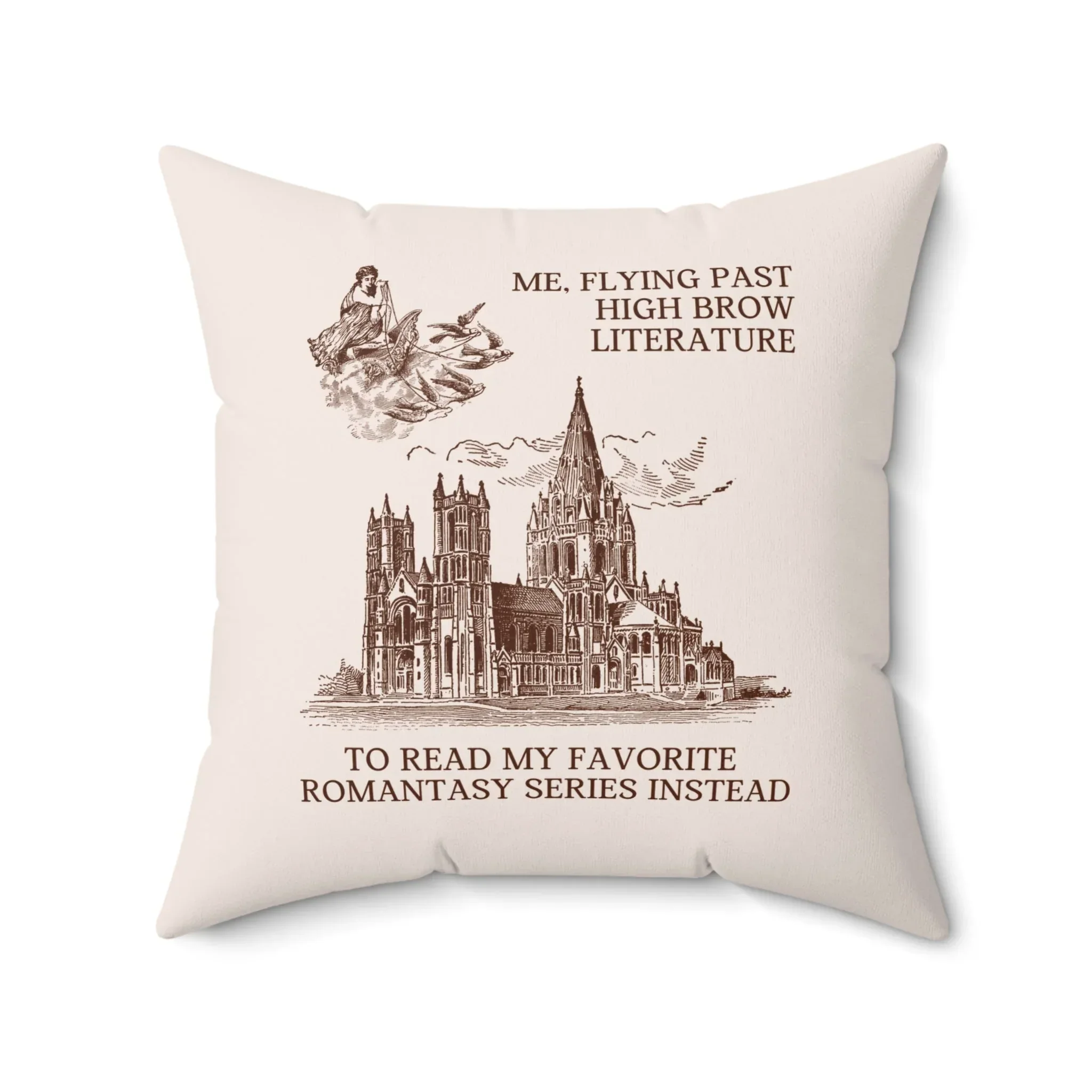 Bookish Pillow for Romance Reader