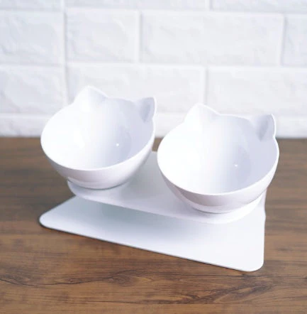 Cat Inclined Transparent Feeding Bowls - Image 2