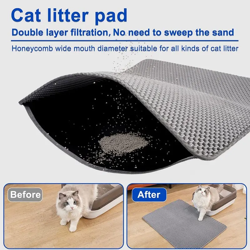 Cat Litter Mat – Waterproof Double Layer For Clean Floors - Image 5