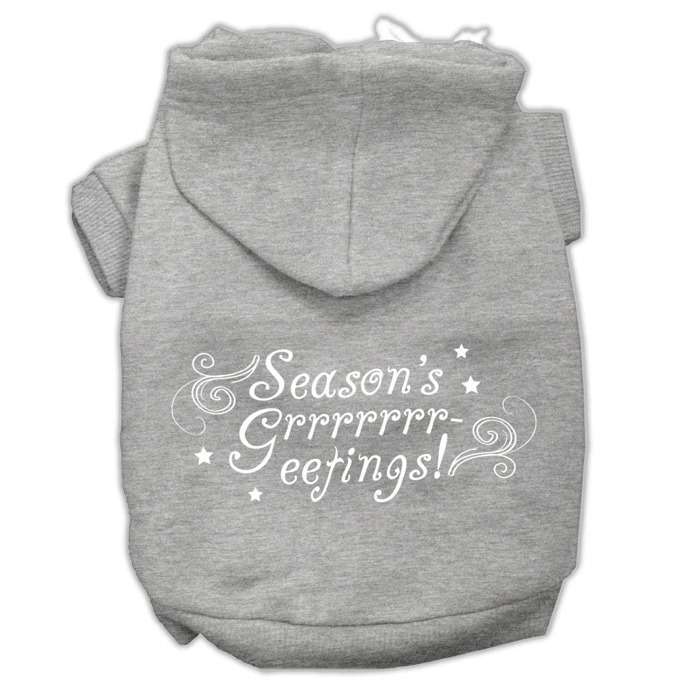 Christmas Pet Hoodie Screen Printed, "Season's Greetings" - Image 10
