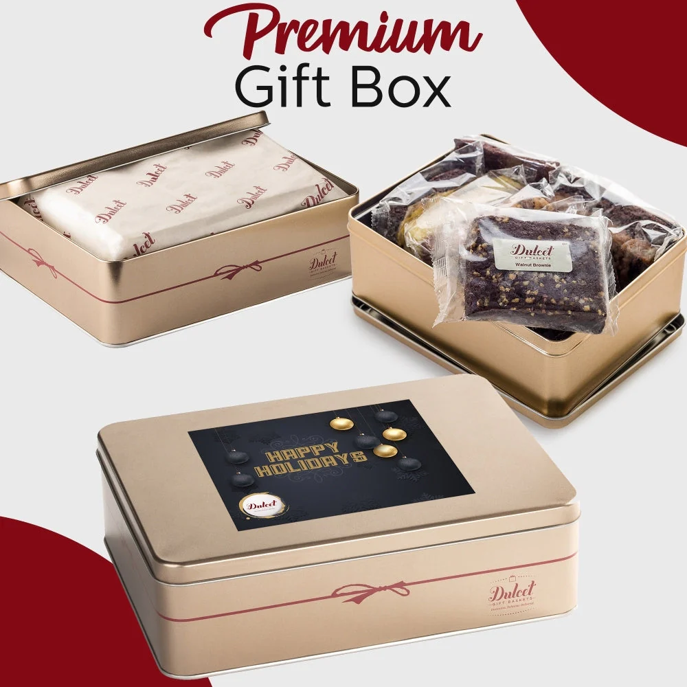 Classic Tin Treats Within Gift Basket - Image 60