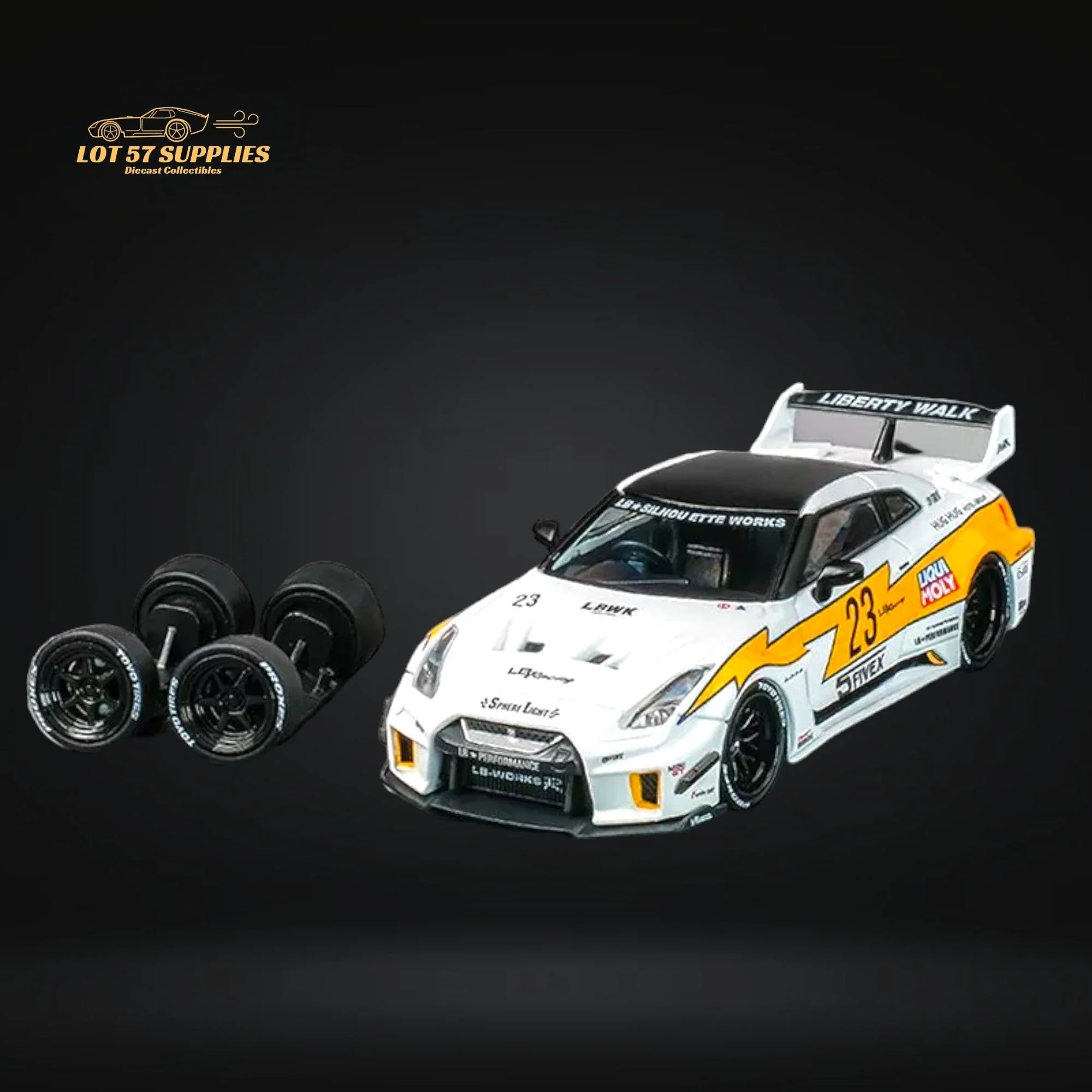 CM Model Nissan Skyline GT-R R35RR LBWK Silhouette 1:64