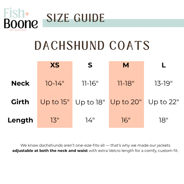 Dachshunds & Daisies Dog Coat - Image 5