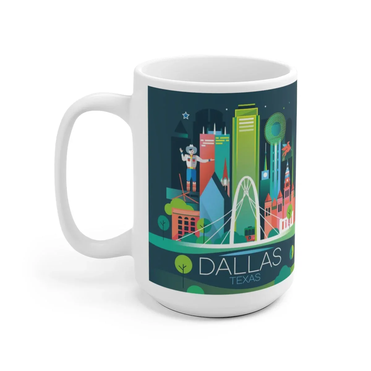 DALLAS 11 OZ OR 15 OZ CERAMIC MUG
