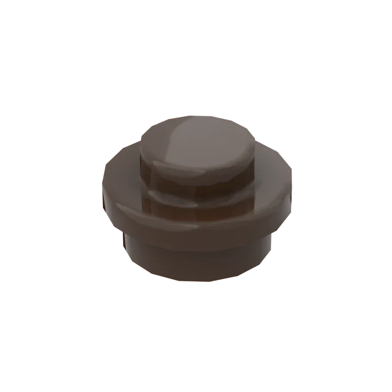 Dark Brown 4073 1x1 Round Plate Brick – Choose Quantity – LEGO® Compatible Bulk Lot