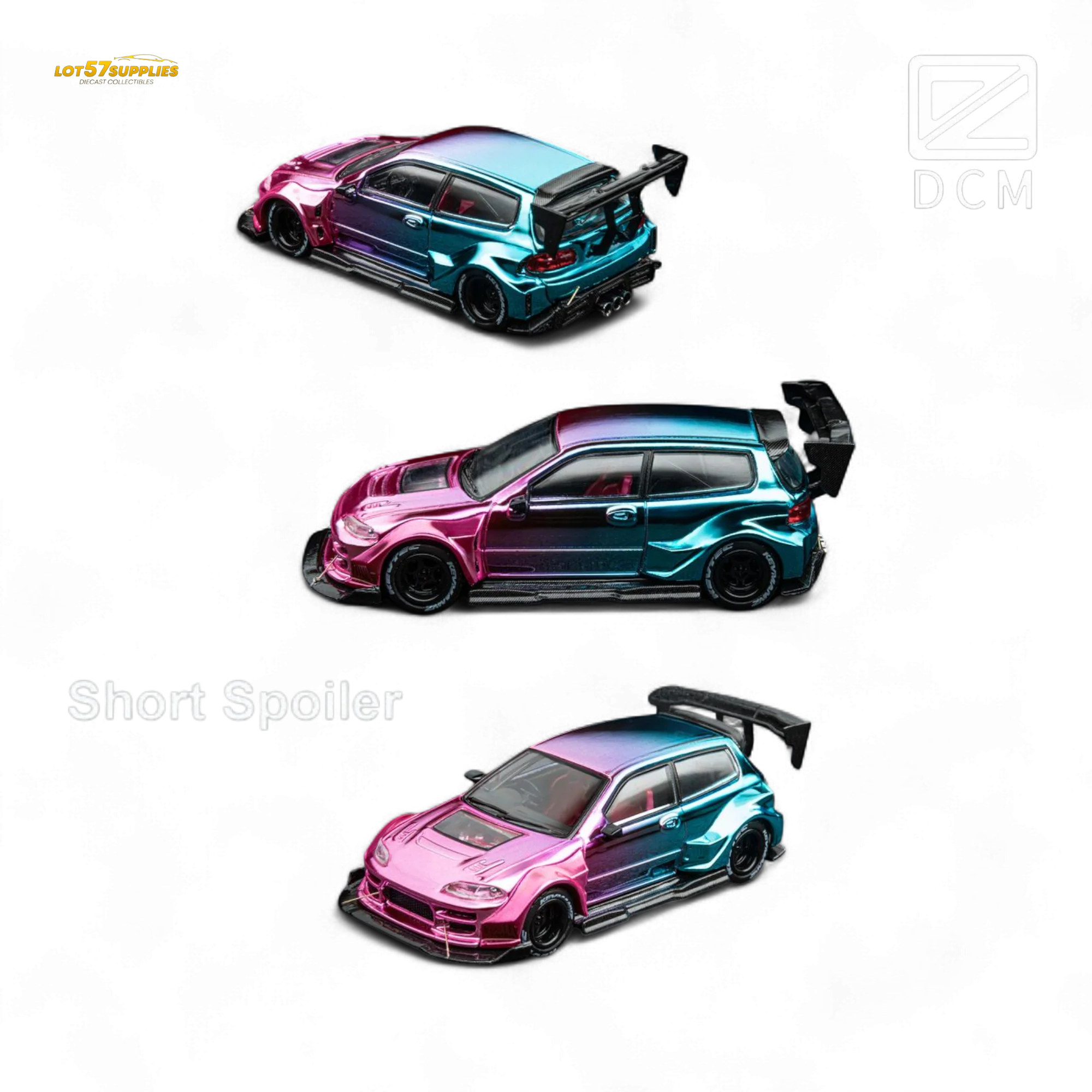 DCM Honda EG6 Hatchback Wide Body Dazzling Colorful 1:64