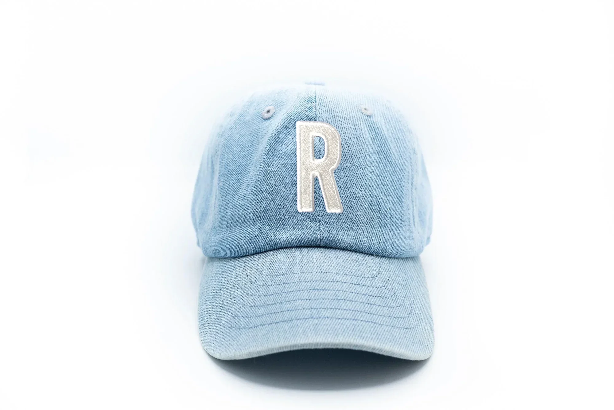 Denim Letter Baseball Hat - Image 37