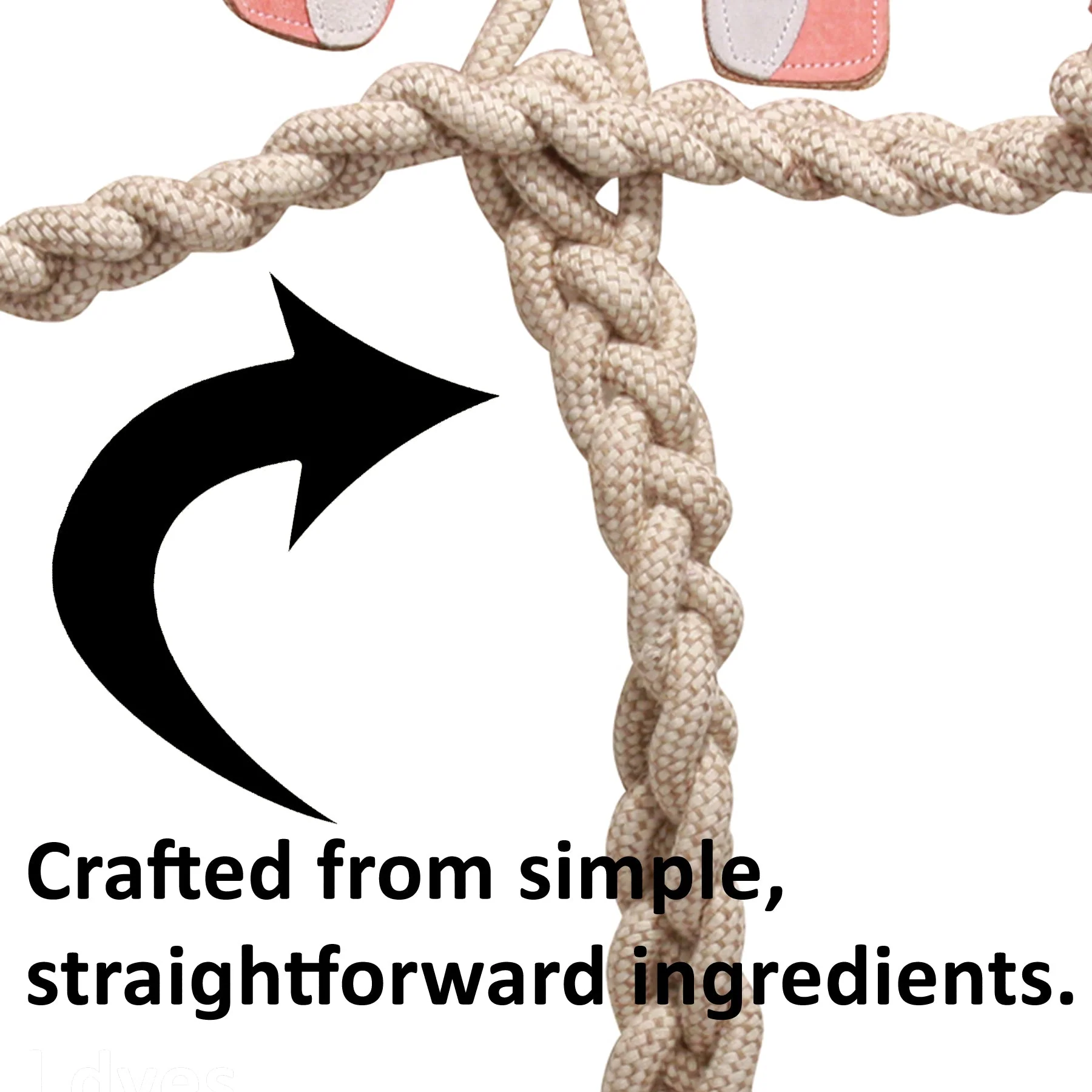 Dilly Duck Natural Rope Knottie® Dog Toy, Large (9mm diameter) - Image 6