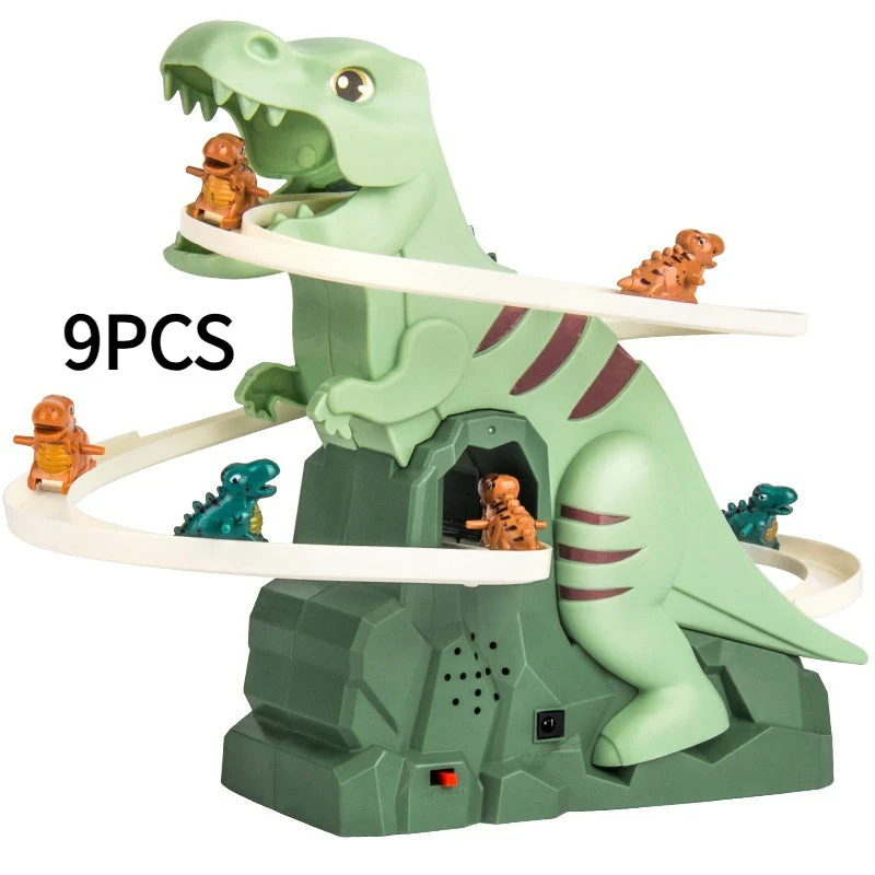 Dinosaur Assembled Educational Electric Slide Track Toy Car - Image 6