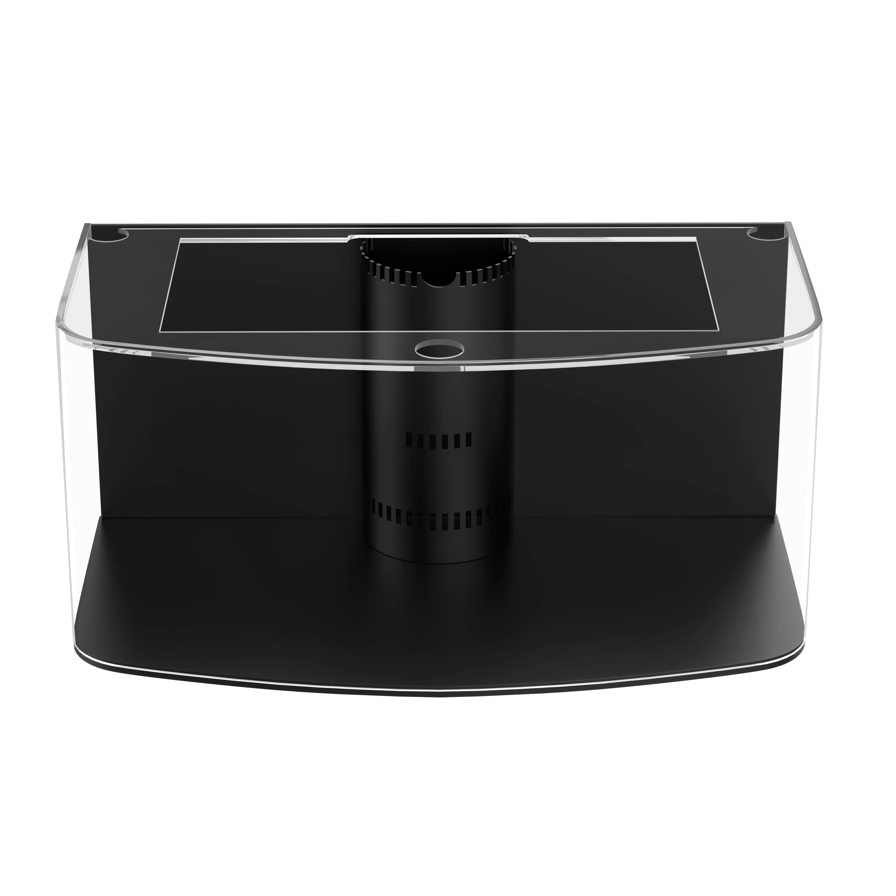 Display Model 380 Gallon Seamless Glass Bowfront Reef-Ready Aquarium Set in Rose Cherry - Image 4