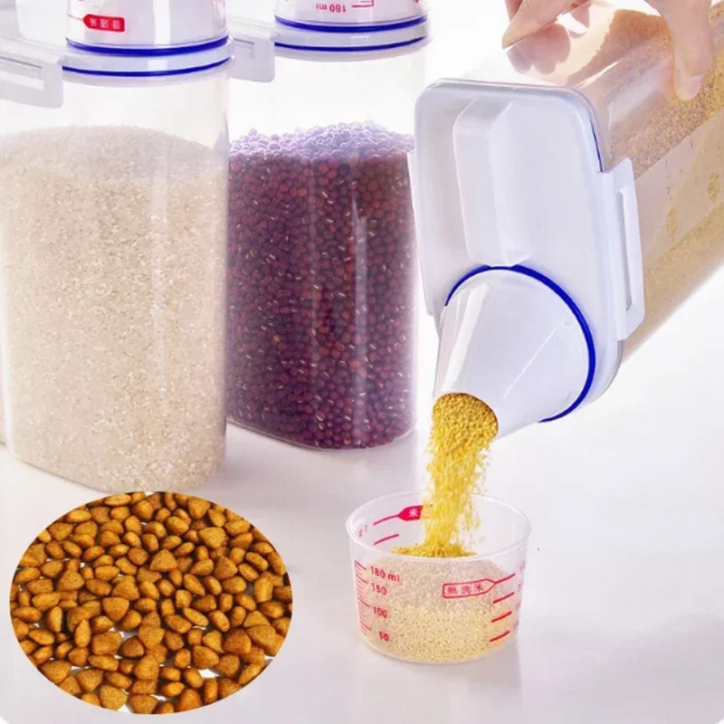 Dog & Cat Food Storage Container – 1.5kg/2kg with Measuring Cup - Image 5