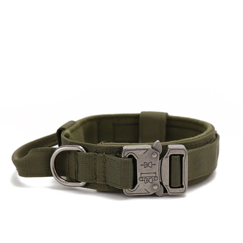 Dog collar+leash set Military-Style Tactical Nylon Collar for Large dogs - Image 9