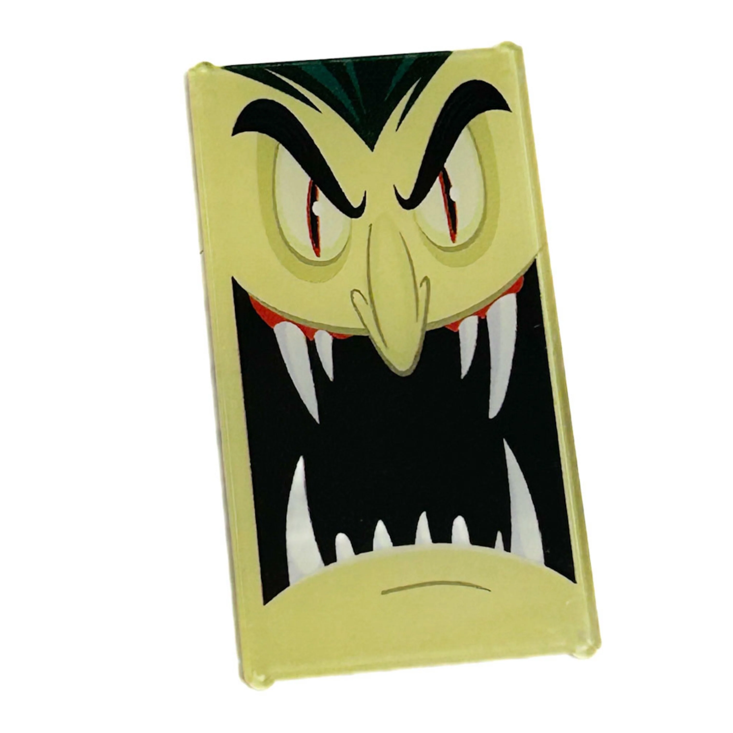 Dracula Halloween Decorated 4x6 Glass Window made using LEGO part