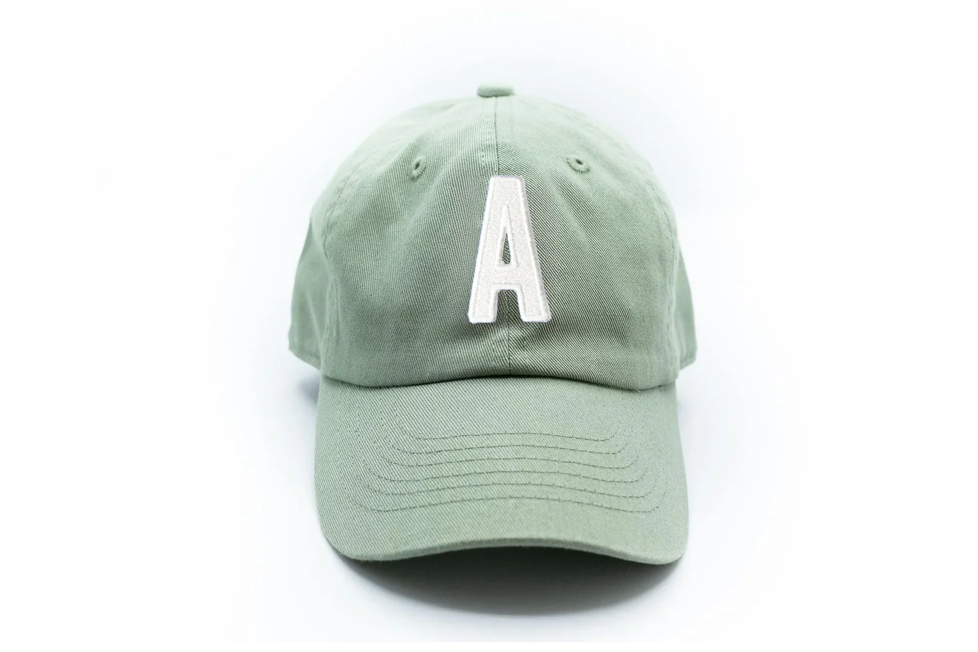 Dusty Sage Letter Baseball Hat - Image 14
