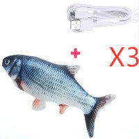 Electric Funny Cat Simulation Fish Beating Usb Jumping Cat Toy - Image 6
