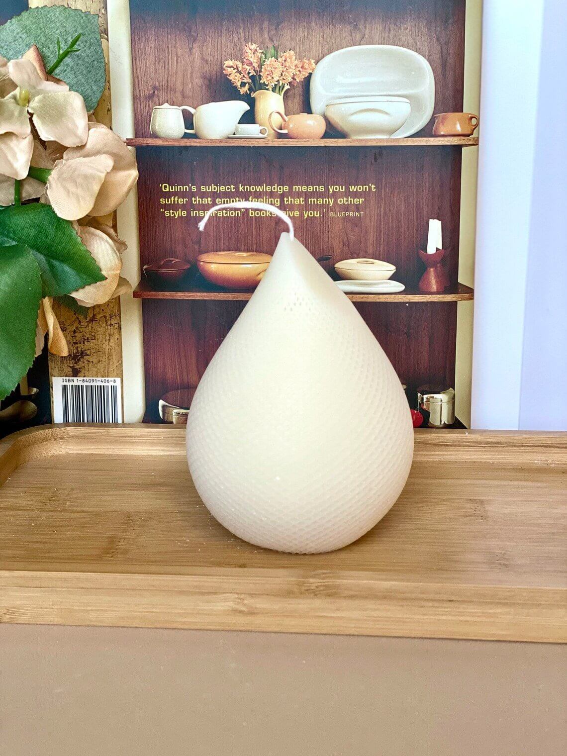 Elegant Teardrop Candle - Handmade Unique Home Decor Accent - Image 4