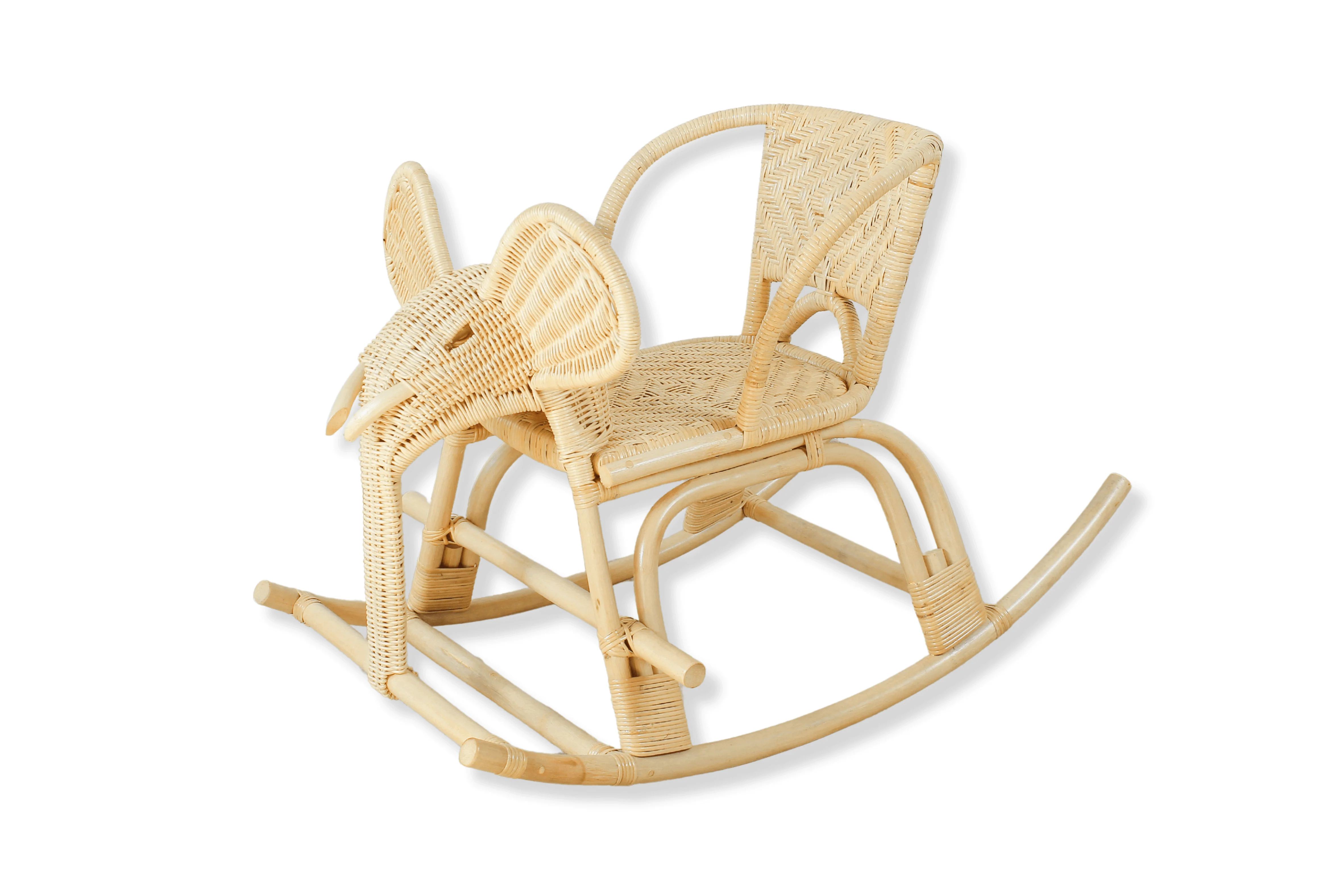 Elephant Joy Rattan Rocking Chair