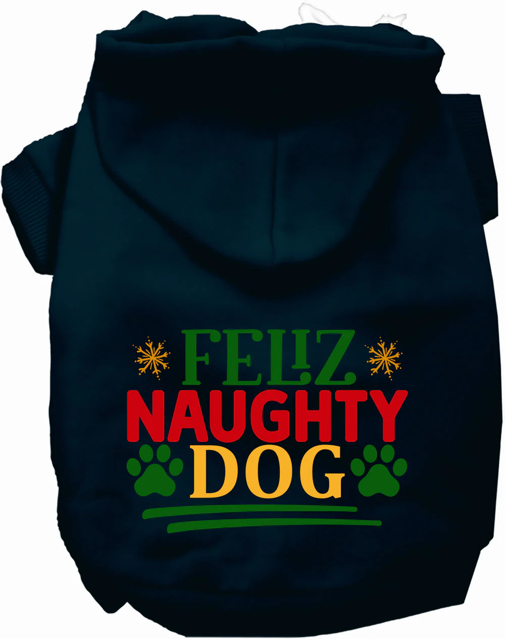 Feliz Naughty Dog Christmas Pet Hoodie - Image 10
