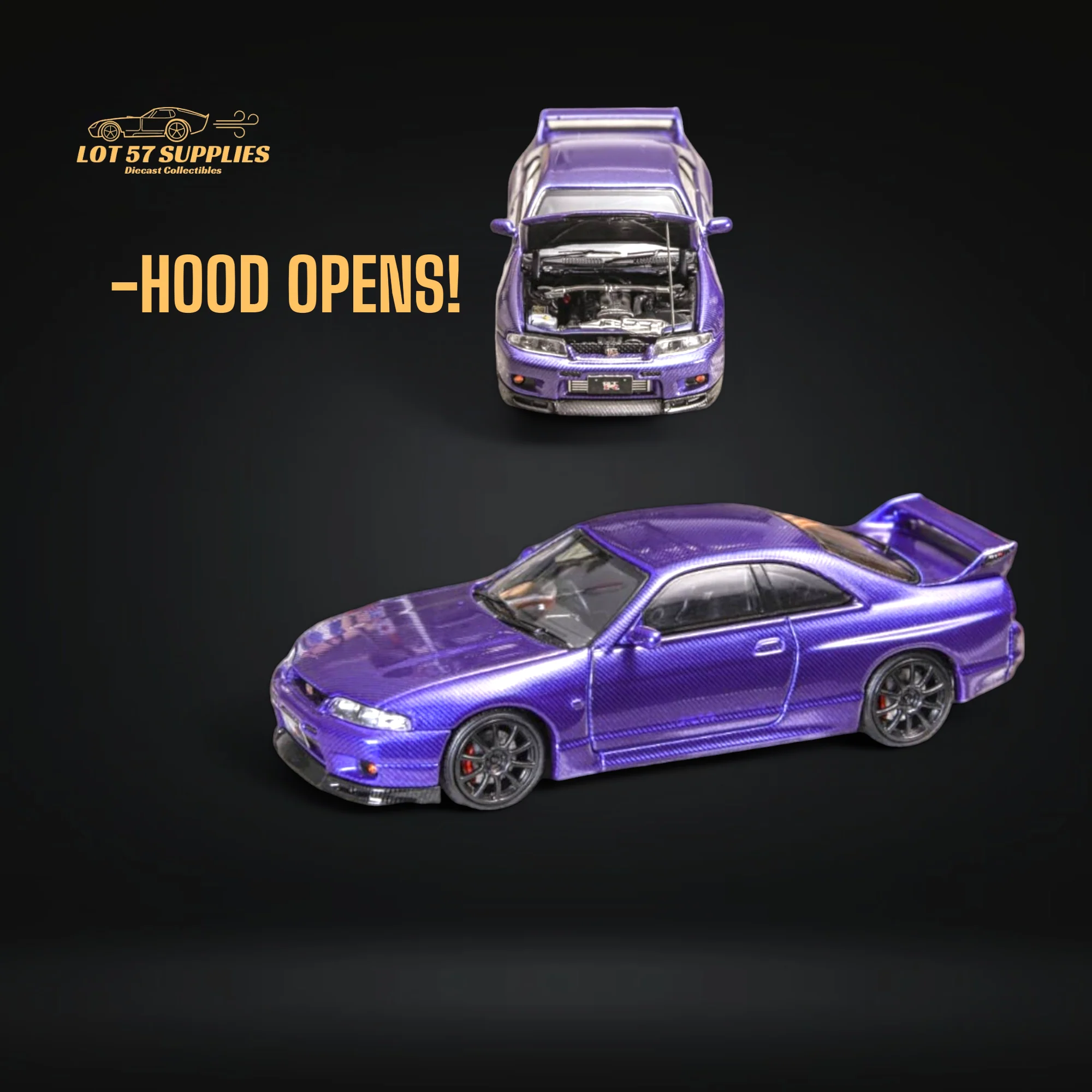 Focal Horizon Nissan Skyline R33 Purple 1:64