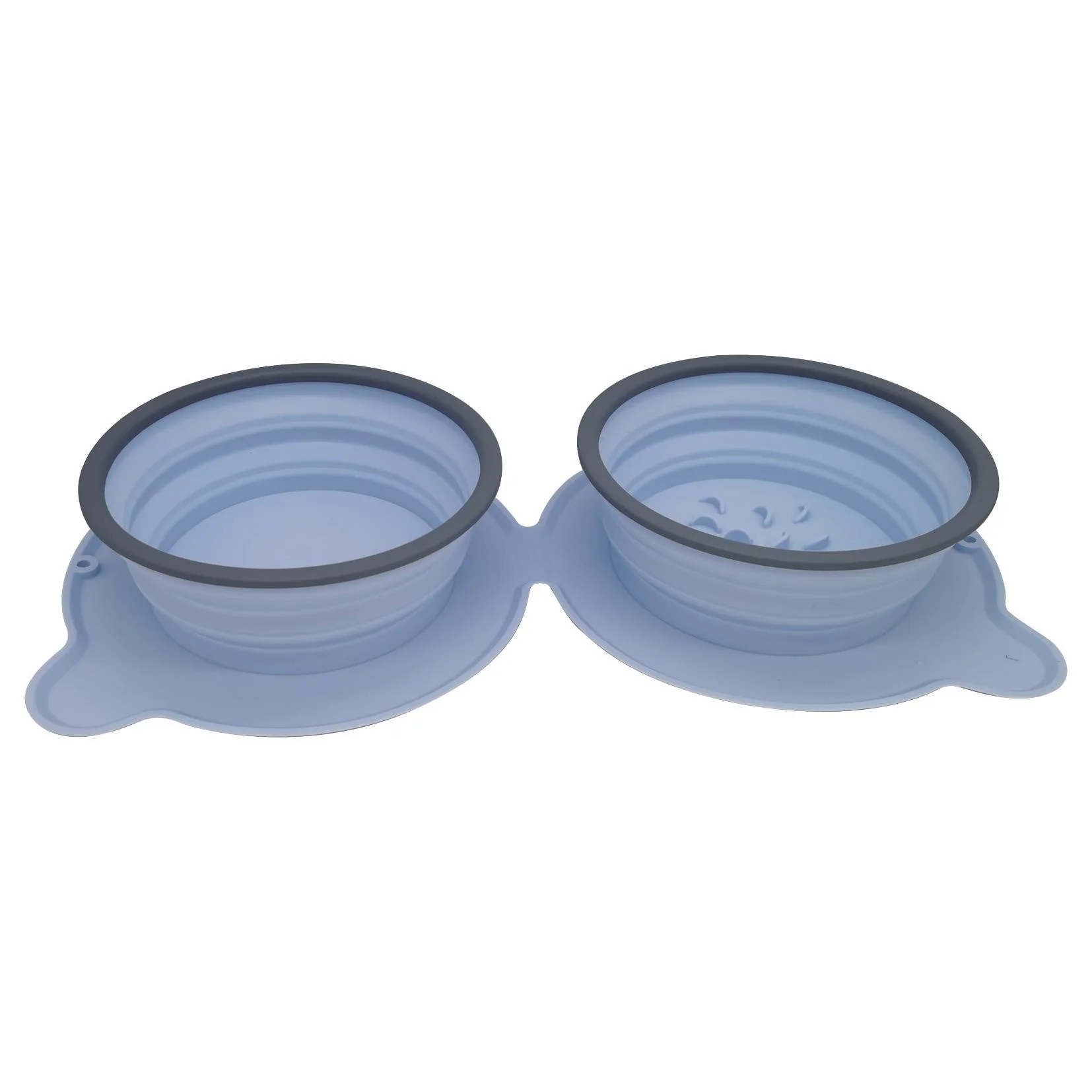 Foldable Silicone Double Food Bowls - Image 13
