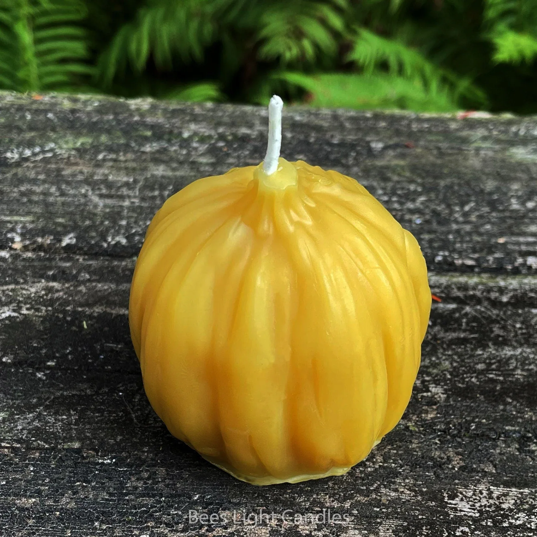 Frankenstein Pumpkin Beeswax Candle