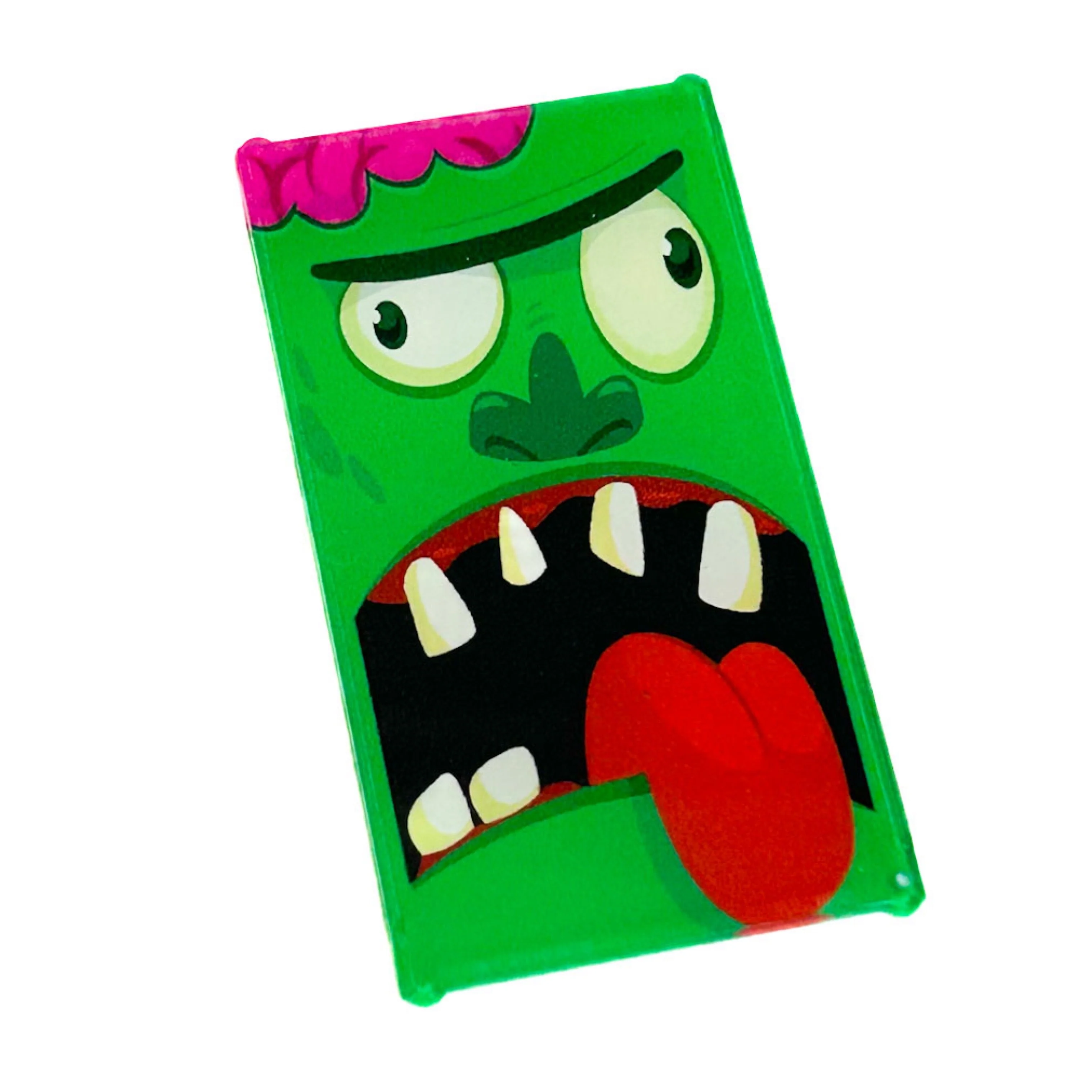 Frankenstein's Monster/Zombie Halloween Decorated Custom LEGO 4x6 Glass Window - B3 Customs