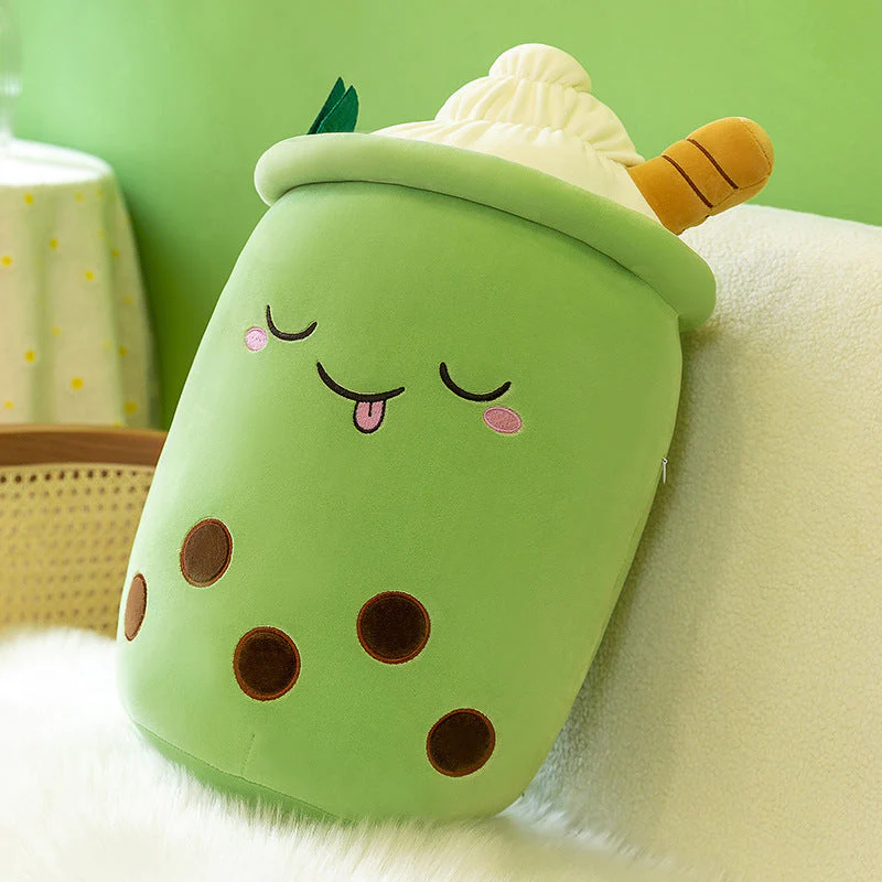 Fruit Milky Tea Cup Pillow Plush Toy Leather Phone Case - Image 24