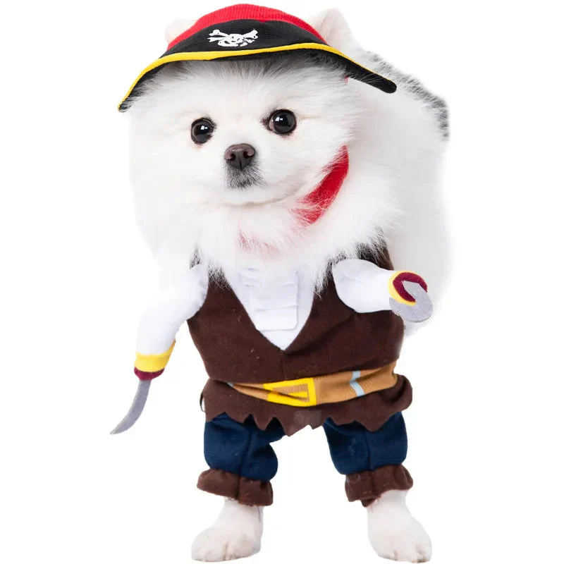 Halloween Dagger Pet Costume - Funny Knife-Holding Dog & Cat Standing Dress for Festival Dress-Up - Image 23
