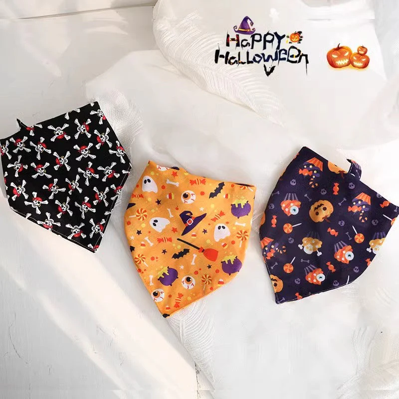 Halloween Pet Bandana • Tie-On Triangle Scarves