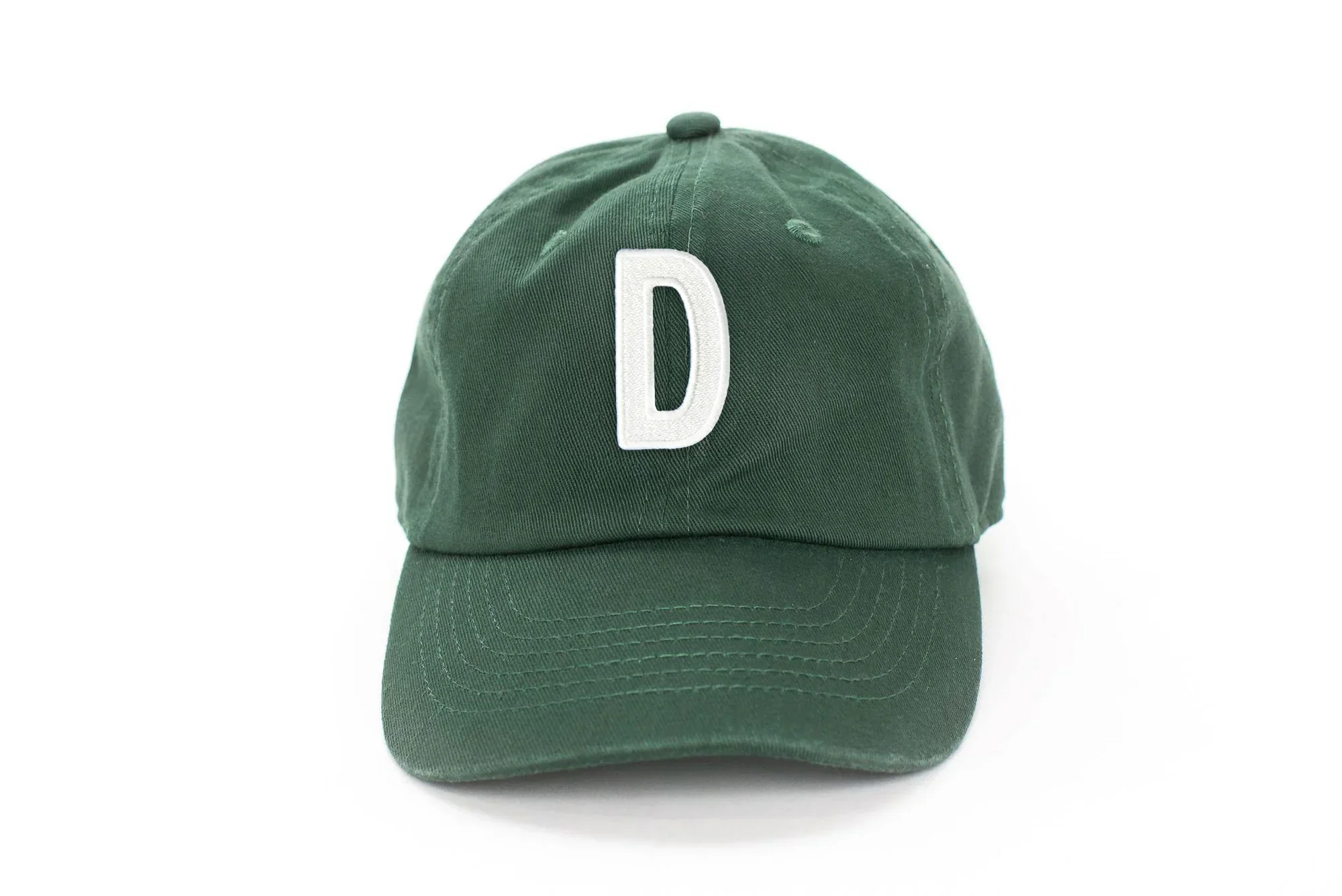 Hunter Green Letter Baseball Hat - Image 13