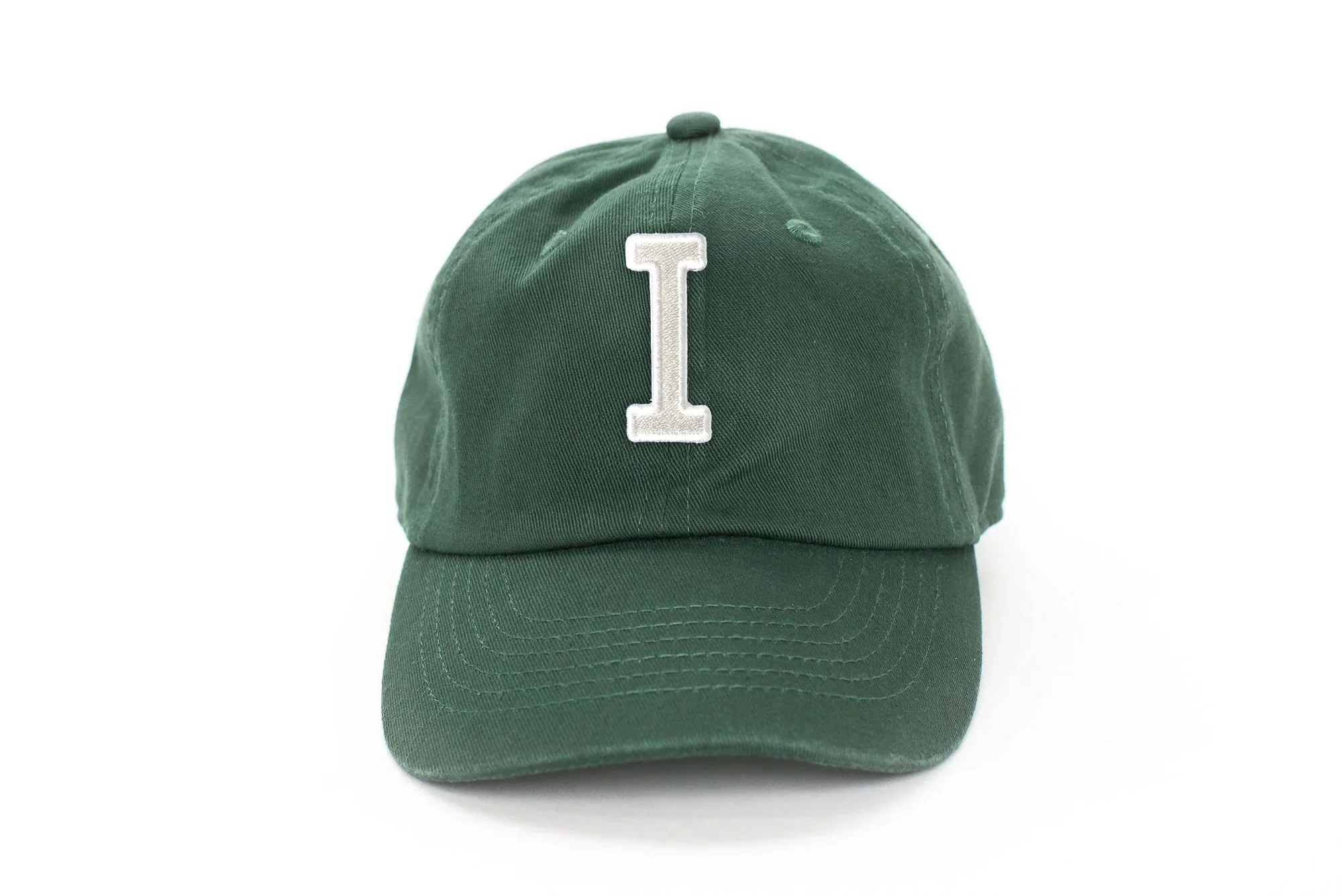 Hunter Green Letter Baseball Hat - Image 18
