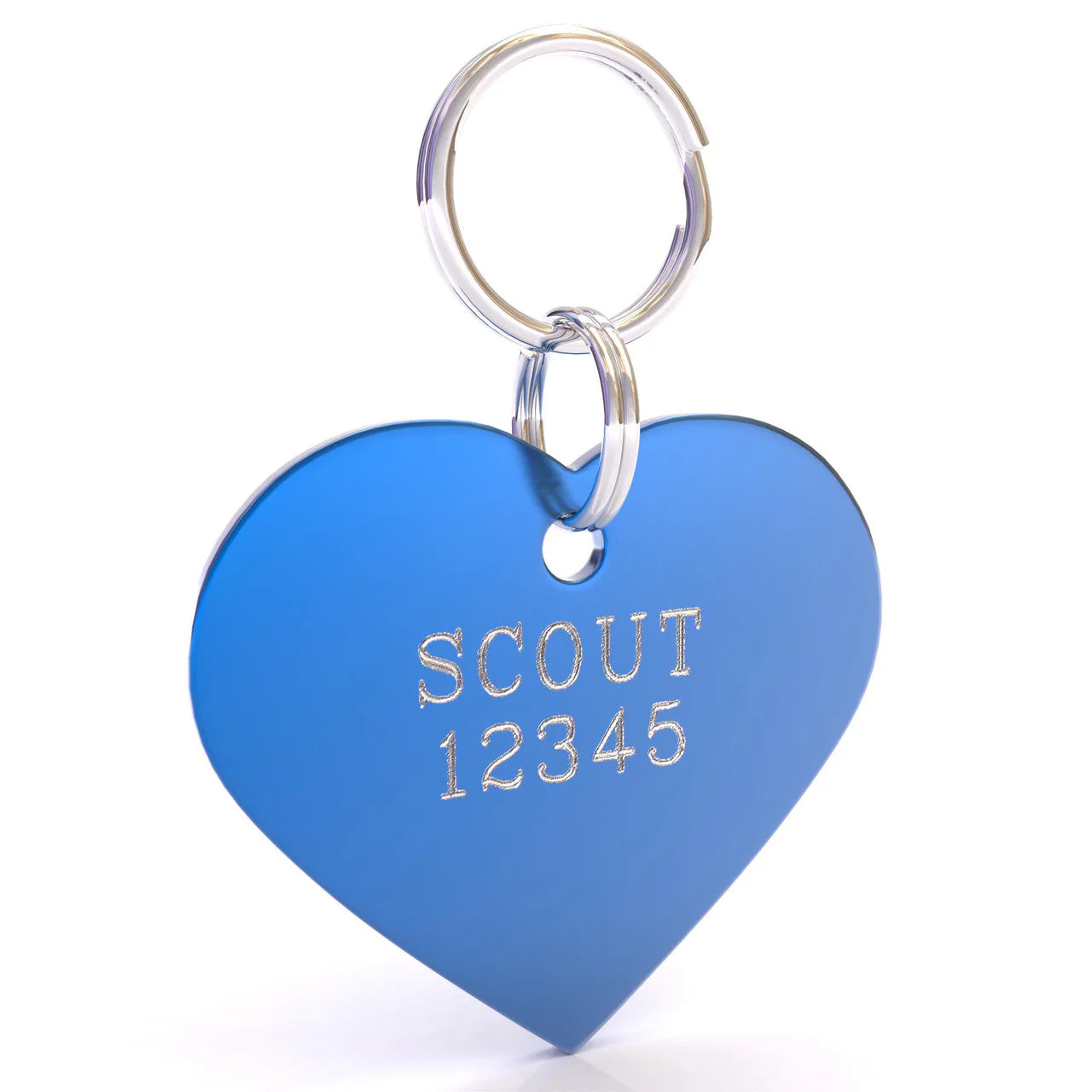 HyperLite Heart Dog ID Tag with Engraving - Image 4
