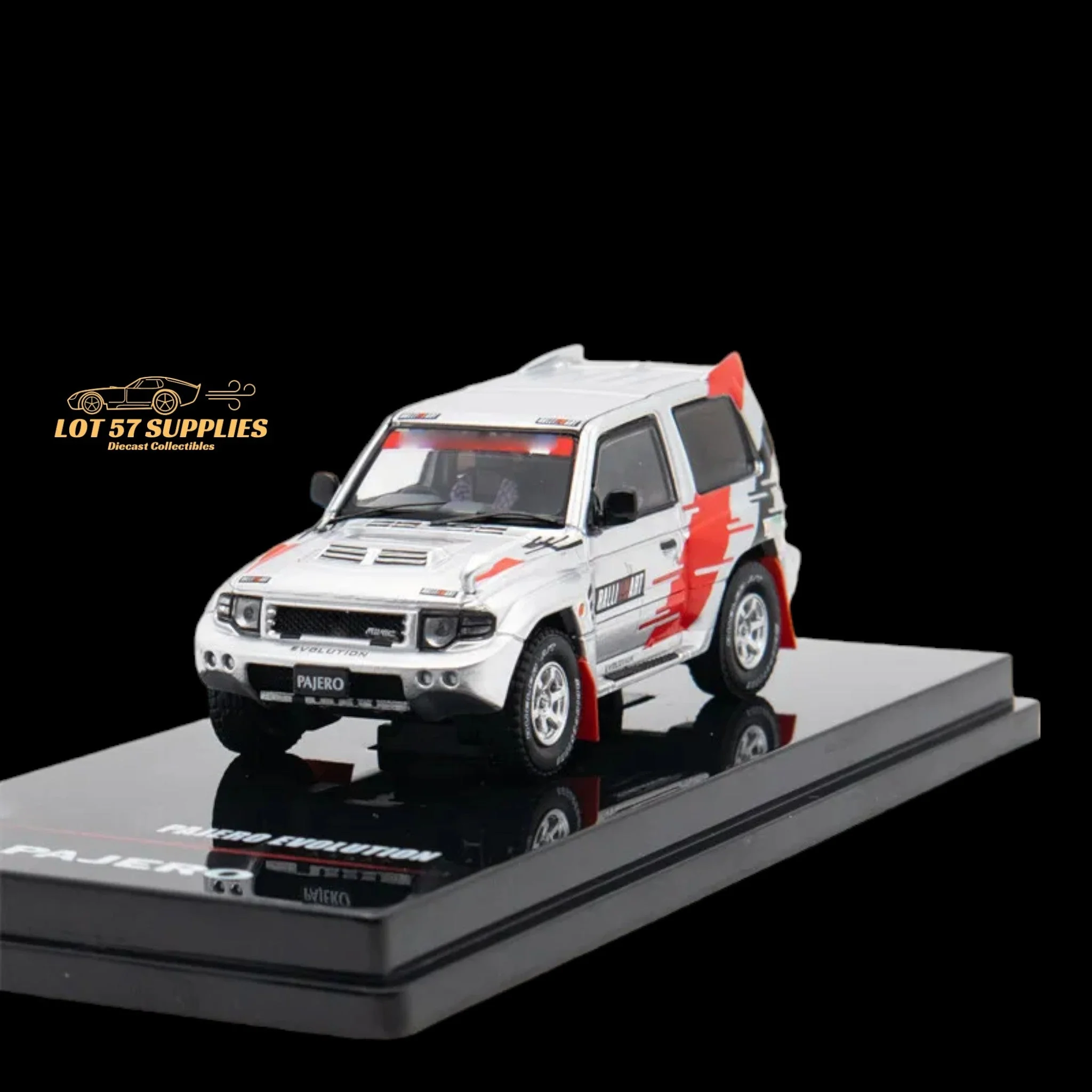 Inno64 Mitsubishi Pajero Evolution Ralliart Silver 1:64