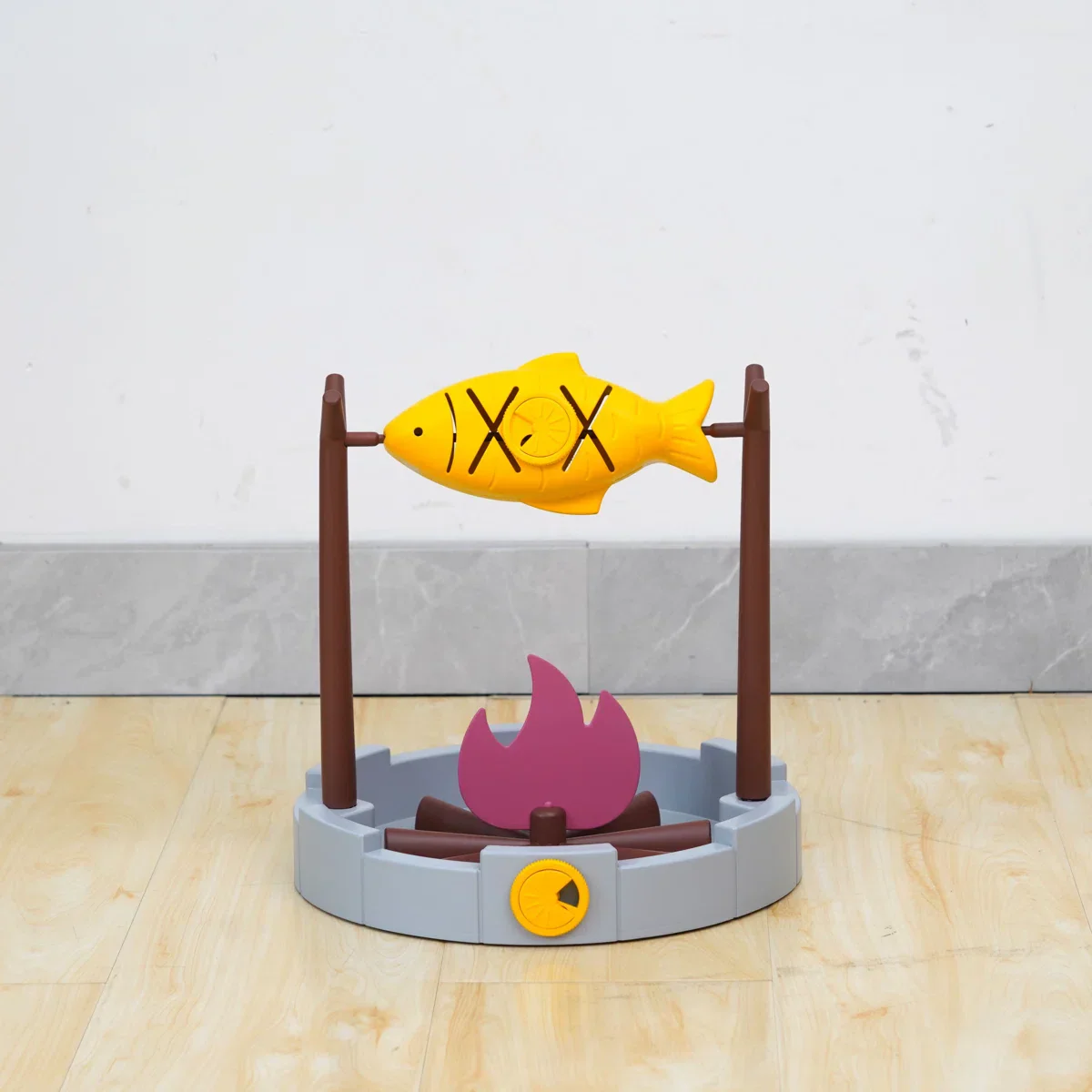 Interactive Cat Treat Dispenser & Slow Feeder – Grilled Fish Puzzle Toy