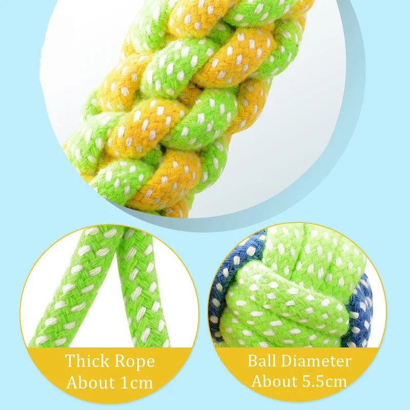 Interactive Cotton Rope Dog Toys for Puppies & Adults - Image 3