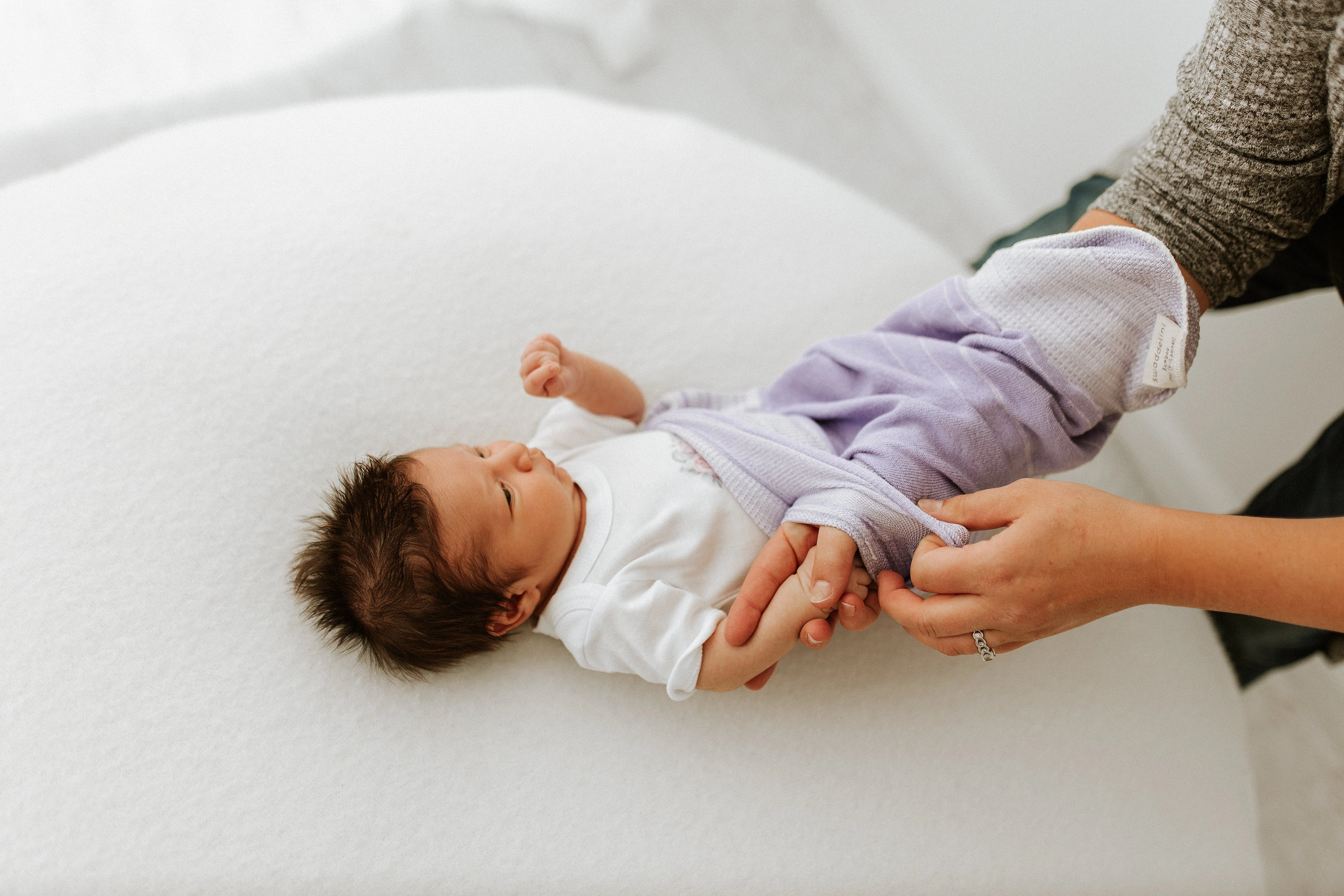 Lavender Swaddle Sleep Sack - Image 4
