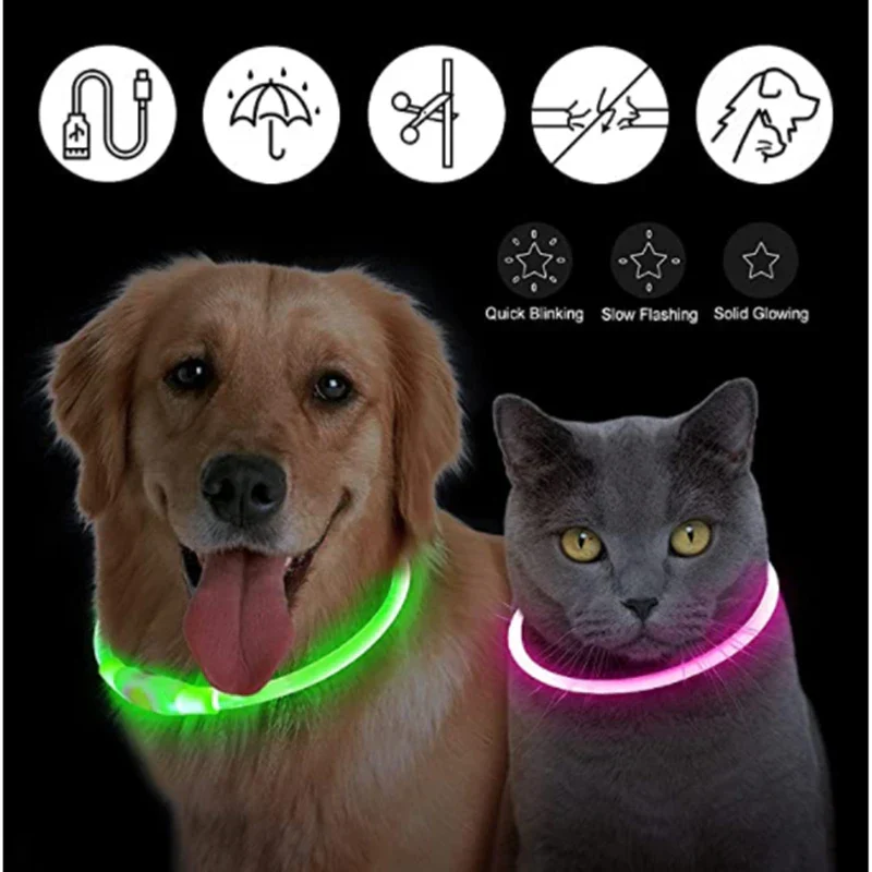 LED Pet Dog Collar for Night Safety | Bright USB Rechargeable - Image 41