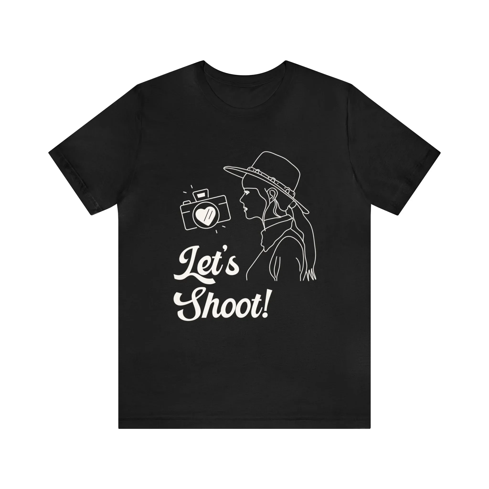 Let's Shoot! | Funny Western Aesthetic Tee Shirt for Wedding Photographer