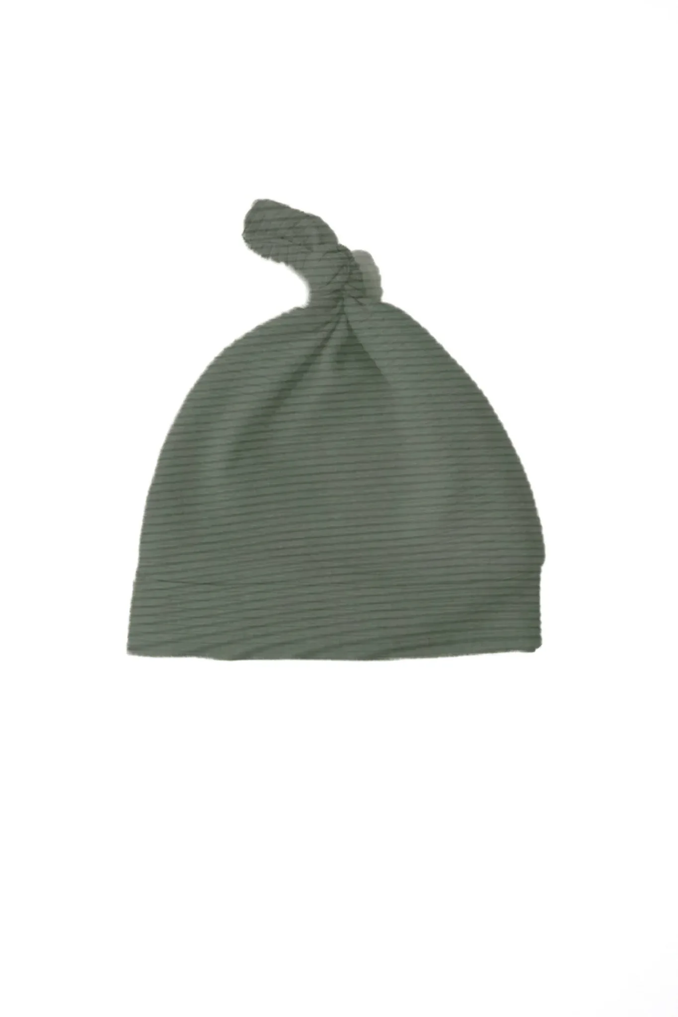 Moss Ribbed Knit Newborn Baby Knot Hat